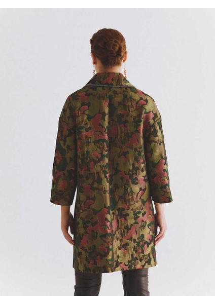 Taş İşlemeli Renk Desenli Kadın Ceket Standart Renk K2016309_089 fırsatları