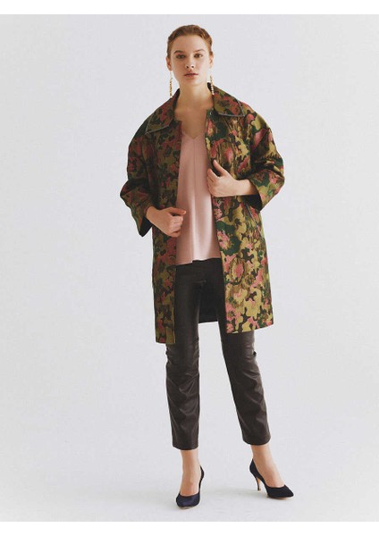 Taş İşlemeli Renk Desenli Kadın Ceket Standart Renk K2016309_089 indirimleri