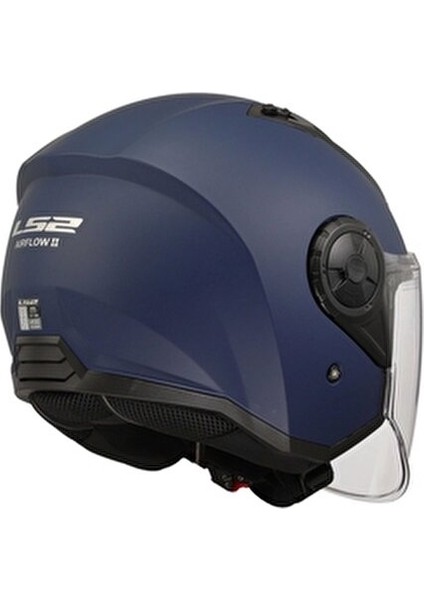 Airflow 2 Motosiklet Kaskı UV Filtreli Vizör ve Konforlu İç Pedler ile Mat Navy Renk