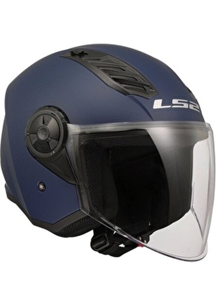 Airflow 2 Motosiklet Kaskı UV Filtreli Vizör ve Konforlu İç Pedler ile Mat Navy Renk