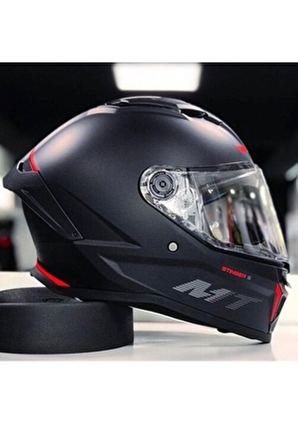 Stınger 2 Solid A1 Mat Motosiklet Kaskı Yüksek Darbeye Dayanıklı Polimer Mat Siyah modelleri