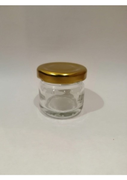 29CC Şeffaf Cam Sarı Kapak Kavanoz,mini Kavanoz,bal Kavanozu,süs KAVANOZU,100 Adet