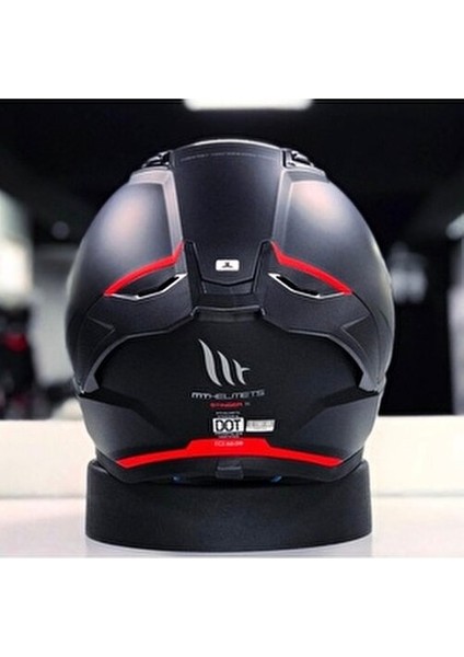 Stınger 2 Solid A1 Mat Motosiklet Kaskı Yüksek Darbeye Dayanıklı Polimer Mat Siyah indirimleri