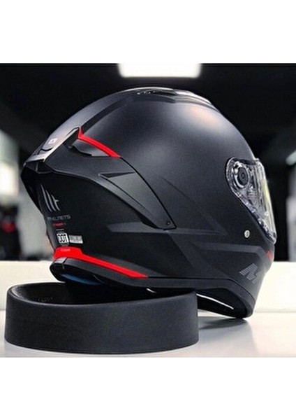 Stınger 2 Solid A1 Mat Motosiklet Kaskı Yüksek Darbeye Dayanıklı Polimer Mat Siyah