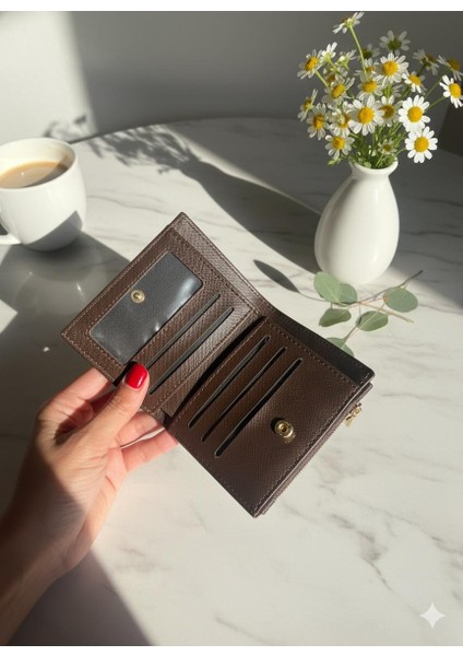 Kahverengi Timsah Desenli Çıtçıt Kapaklı Kadın Kartlık Cüzdan fırsatları