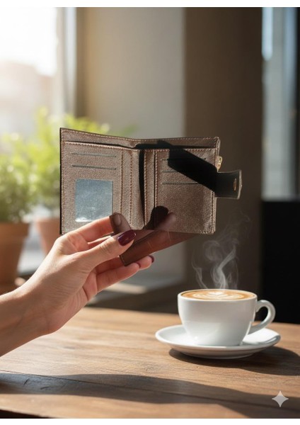 Kahverengi Timsah Desenli Çıtçıt Kapaklı Kadın Kartlık Cüzdan indirimleri