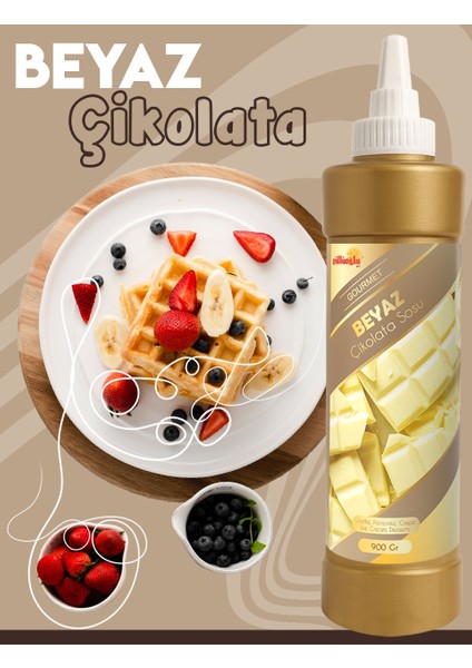 Bitter Çikolata Sos - Waffle & Krep & Pankek& Tatlı & Dondurma & Kruvasan Sos - 900 gr fiyatları