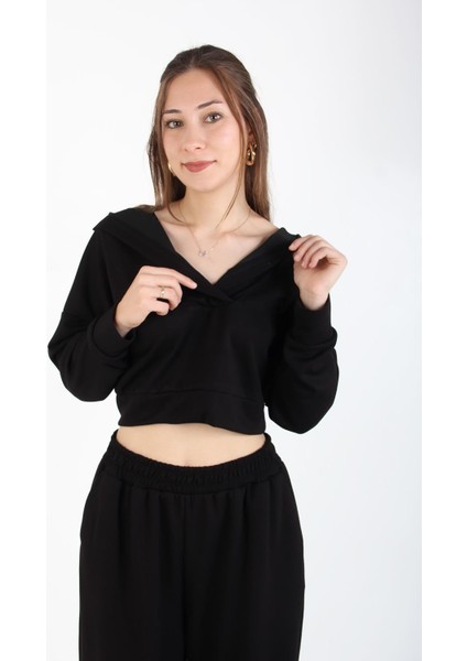 6498 ( N-1773 ) Kruvaze Kapşonlu Takım indirimleri