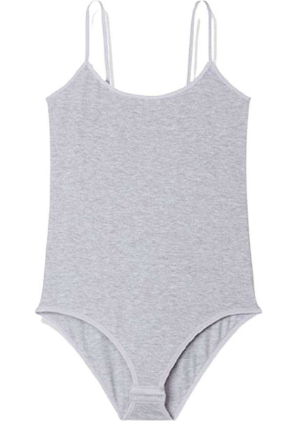 Ip Askılı Kadın Çıtçıtlı Body Gri fiyatları