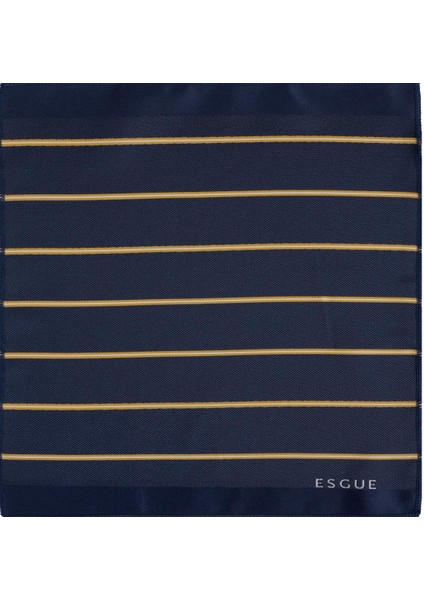 8 cm Sarı Lacivert Çizgili Hand Made Klasik Geniş Mendilli Kravat indirimleri