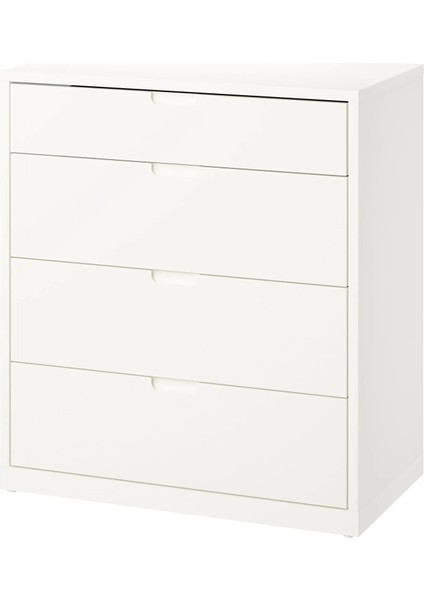 Tonstad 4 Çekmeceli Şifonyer Kırık Beyaz 82 x 47 x 90 cm