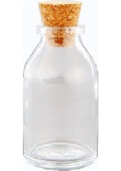 Mantar Tıpalı Cam Şişe 50 cc 100 Adet