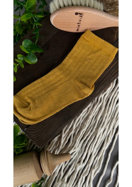 Pamuk Fitilli Çocuk Çorabı