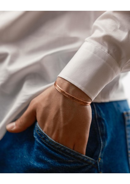 Ayetel Kürsi Yazılı Ince Bakır Bilezik fırsatları