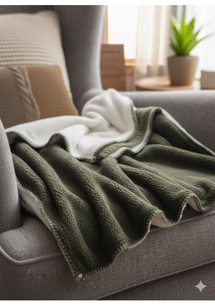 Çift Taraflı Çift Renk Yünlü Akrilik Polar Battaniye - Tv Battaniyesi 180X220 - 2200 Gram (9 Renk ) fiyatları