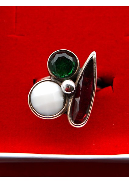 925 Ayar Gümüş ve Pirinç Otantik Kadın Yüzük SY00083 fırsatları