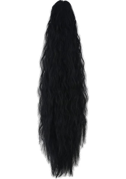 Tokalı Kabarık Dalgalı At Kuyruğu - Siyah modelleri