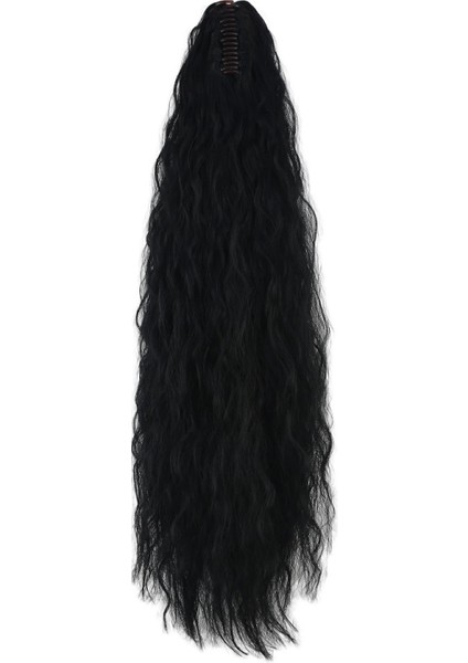 Tokalı Kabarık Dalgalı At Kuyruğu - Siyah fırsatları