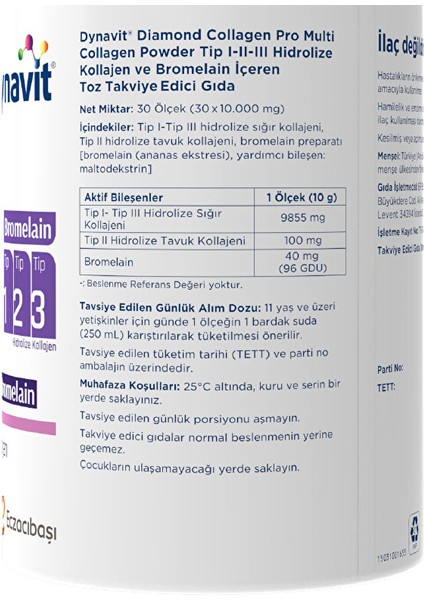 Diamond Collagen Pro Powder 300 gr fiyatları