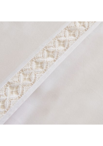 Miel %100 Pamuk Saten Çift Kişilik Nevresim Takımı Beyaz modelleri