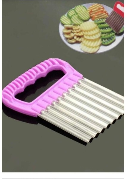 Cips Patates Doğrayıcı Chips Chopper Şekilli Sebze ve Meyve Dilimleyici fırsatları
