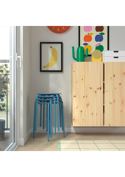 Marıus Tabure Mavi 45 cm modelleri