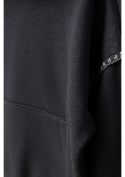 Nakış Detaylı Kanguru Cepli Kapüşonlu Kız Çocuk Takım indirimleri