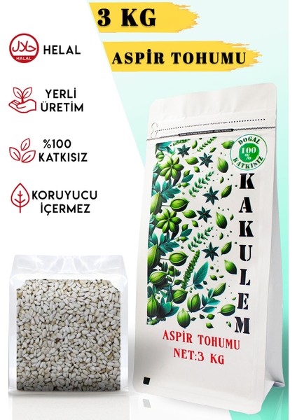 Sertifikalı Sultan Papağan Yemi Aspir Çekirdeği Tohumu 3 kg