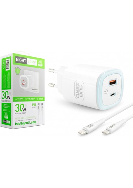 ⚡ Subzero SG100 30W Usb-C To Type-C + USB + Pd Kademeli Dokunmatik LED Şarj Aleti | Hızlı ve Akıllı Şarj Teknolojisi fiyatları