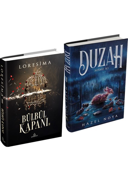 Duzah 2 Sonsuz Acı Ciltli ve Ephesus Yayınları Bülbül Kapanı 2 Ciltli Loresima 2li Set + Hediyeli