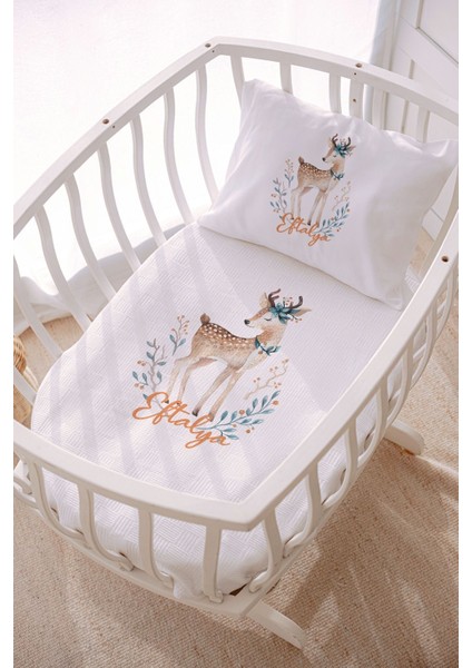 Isme Özel 70X120 Park Yatak ve Anne Yanı Pike Seti Ceylan