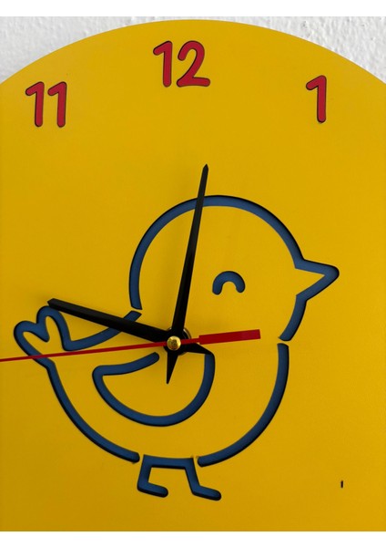 Kişiye Özel Isimli Çocuk Odası Duvar Saati | Lazer Kesim Ahşap Kreş Anasınıfı Dekoru | 30 cm fiyatları