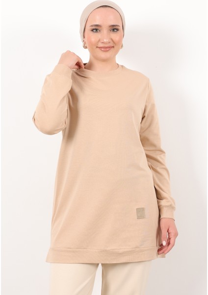 Basic Bisiklet Yaka Armalı Kısa Tunik fiyatları