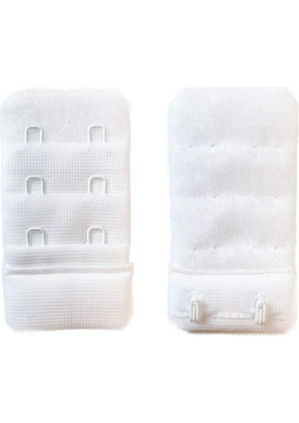 2 Adet Agraf Sütyen Uzatma Kopçası 3 Sıra / 2 Kanca Beyaz Siyah fiyatları