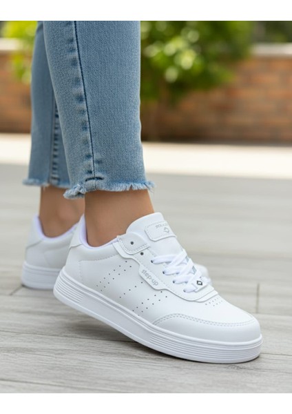 Kadın Siyah Ortopedik Hafif Taban Günlük Sneaker