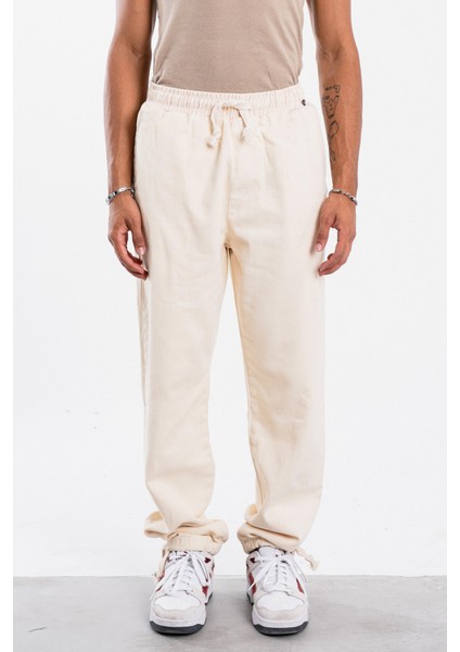 Erkek Bej Bol Pantolon Gabardin modelleri