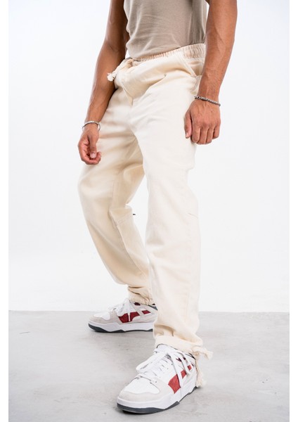 Erkek Bej Bol Pantolon Gabardin indirimleri