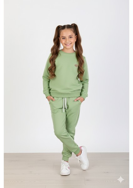 Bisiklet Yaka Çocuk Eşofman Takımı - 26K 16004