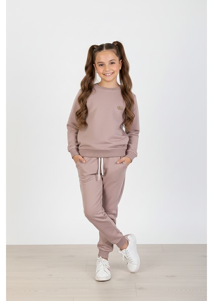 Bisiklet Yaka Çocuk Eşofman Takımı - 26K 16004