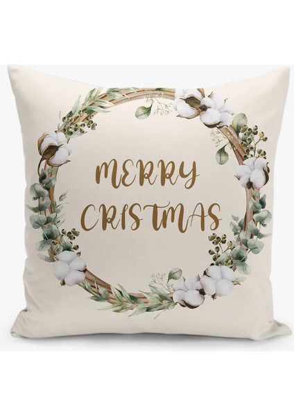 8 Li Çift Taraflı Dijital Baskı Kırlent Kılıfı Yılbaşı / Cristmas Desenli modelleri