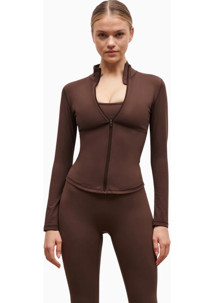 Base Sculpting Zip Up Jacket Şekillendirici Fermuarlı Kadın Ceket