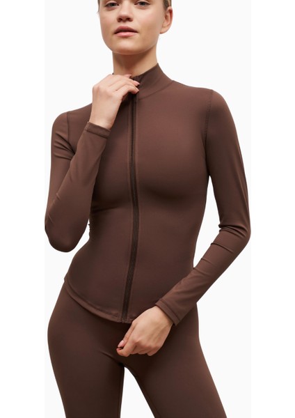 Base Sculpting Zip Up Jacket Şekillendirici Fermuarlı Kadın Ceket