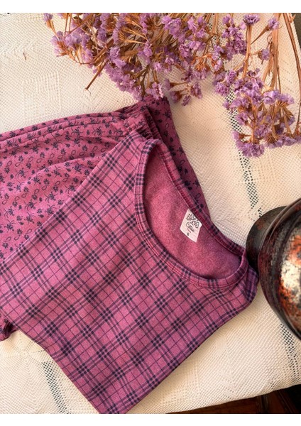 Inspira Ekoseli Çiçek Desenli Uzun Kol Kadın Pijama Takımı 2 Iplik Kışlık Kumaş fiyatları