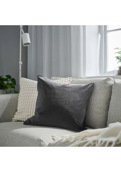 Sanela Kırlent Kılıfı Koyu Gri 50 x 50 cm fiyatları