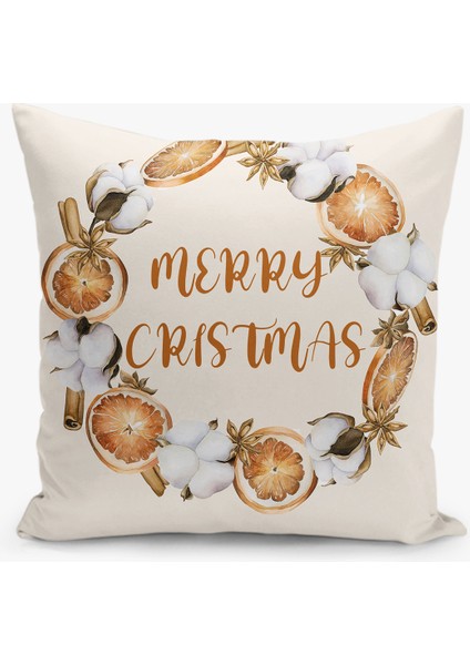 8 Li Çift Taraflı Dijital Baskı Kırlent Kılıfı Yılbaşı / Cristmas Desenli modelleri