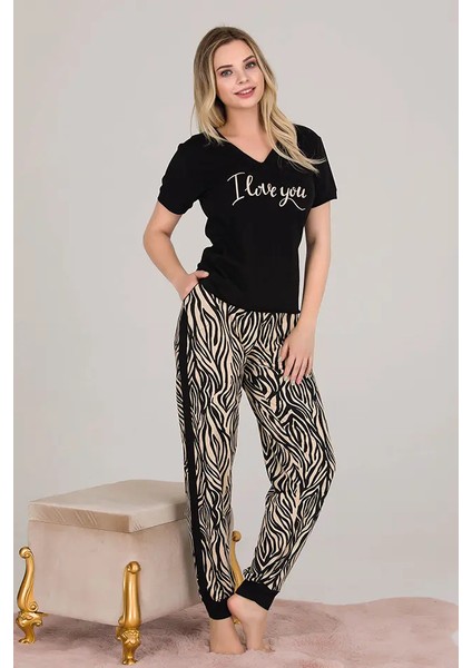 Lady Lingerie Zebra Desen Bayan Pijama Takım fiyatları