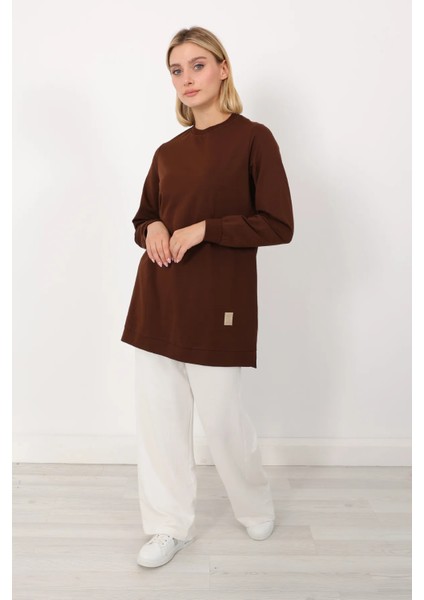 Basic Bisiklet Yaka Armalı Kısa Tunik fiyatları