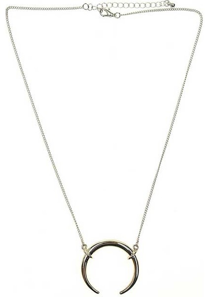 Ay Şekilli Kolye Standart Renk Y1989129_089