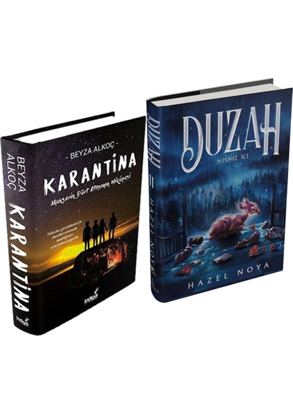 Duzah 2 Sonsuz Acı Ciltli ve Karantina 1 Ciltli Beyza Alkoç 2li Set + Hediyeli