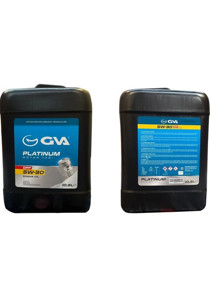 MOTOR YAĞI 5W30 10.5 LT PLATINUM PARTİKÜLLÜ-DPF TAM SENTETİK API SN/CF 5W30